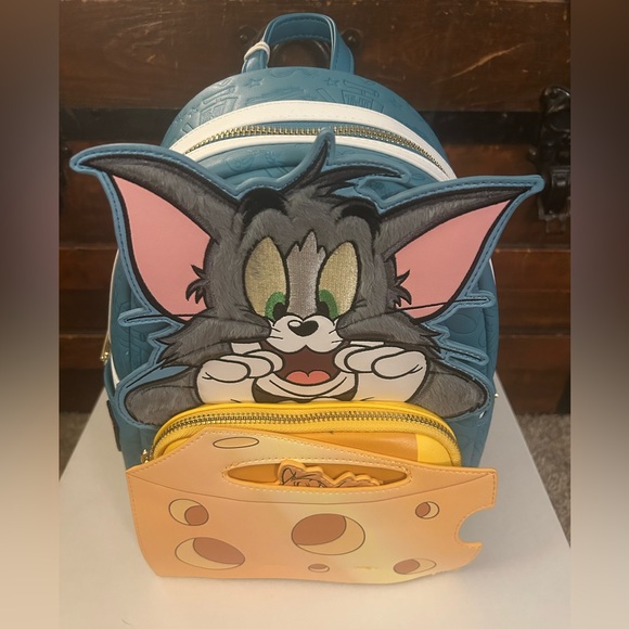 Tom and Jerry Kids Backpack - Blue and Yellow - Picture 1 of 6